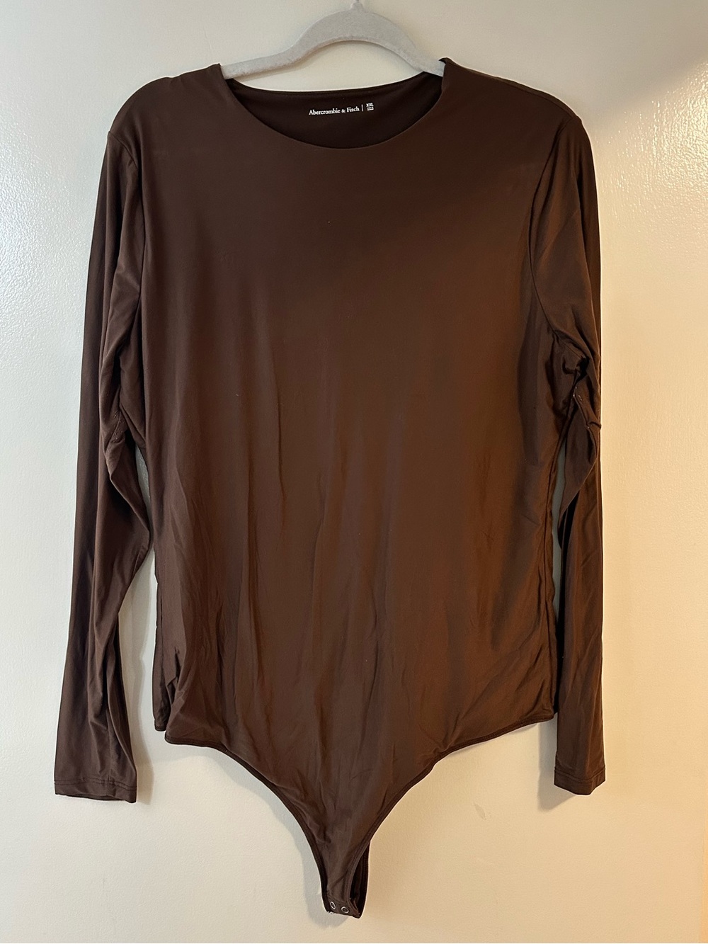 Abercrombie & Fitch Chocolate Brown Crewneck bodysuit